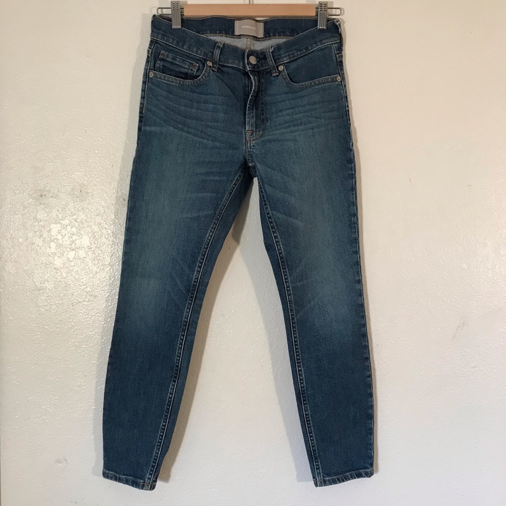 Everlane Mid-Ride Skinny Jeans in Mid Blue Size 26